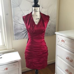 Express red sheath dress
